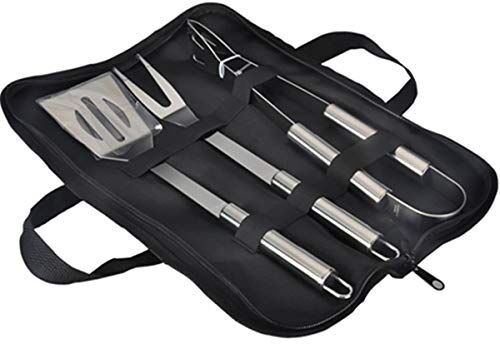 GQC Kit di Attrezzi Barbecues Utensili Barbecue Set, Completo Attrezzi BBQ in Acciaio Inossidabile Posate per Campeggio/Regalo, Regalo di papà Ideale per Compleanno (3)