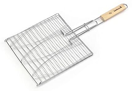 barbecook Griglia per 3 Pesce per Barbecue, graticola per 3 Pesce per Barbecue, Accessori per Barbecue, 28x28x2cm Marca: