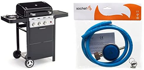 sochef Pi & ugrave; Gusto Barbecue, Nero & S03010201 Kit Regolatore