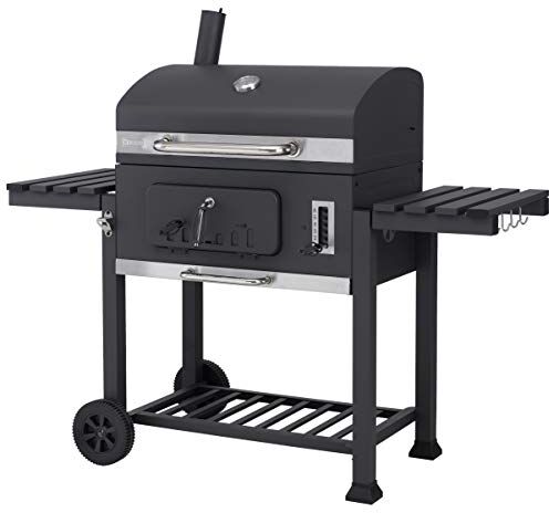 Tepro Toronto Xxl 2019, Carrello Per Barbecue BBQ a carbone antracite, Acciaio Inossidabile, 152 x 73 x 137 Cm