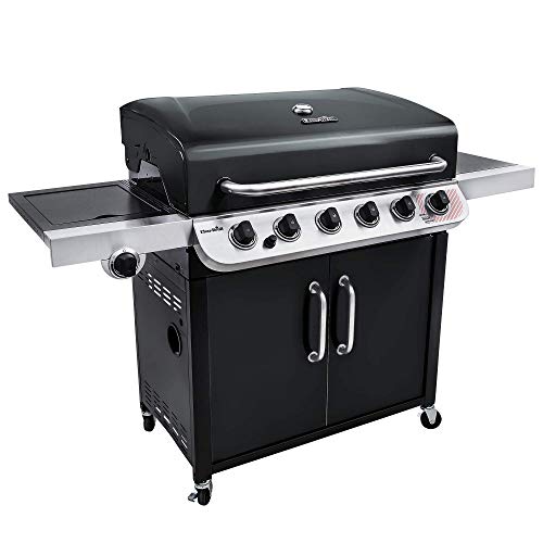 Char-Broil Convective Series 640 B XL Barbecue a gas a 6 bruciatori e bruciatore laterale, finitura nera.