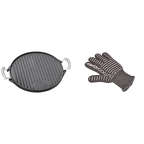 Outdoorchef 18.211.58 Griddle, Plate, 420 & 14.491.35 Guanti Barbeque in Silicone
