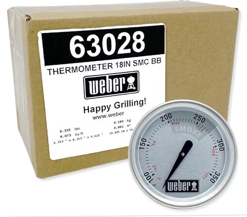 Weber Temperature Gauge for some 18 and 14 Inch Smokey Mountain Cookers