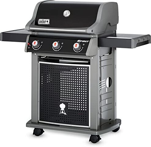 Weber Spirit E-310 Classic Barbecue a Gas, 3 Bruciatori, Nero (46410029) & 6645 Kit 2 Accessori, Acciaio