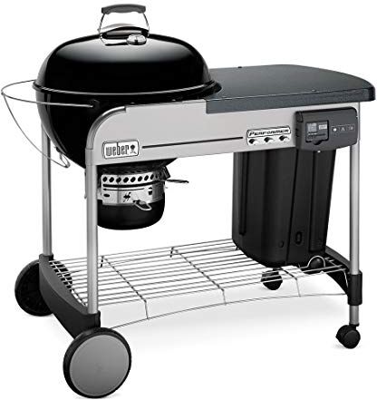 Weber Performer Deluxe GBS Barbecue Carrello A legna Nero, Acciaio inossidabile