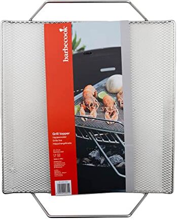 barbecook griglia Piccola in Acciaio Inox con 2 Maniglie Grandi per spostare la griglia, 31x31 cm