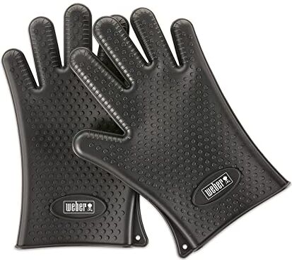 Weber Silicone Grilling Gloves, Black