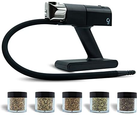 Giamaio Affumicatore da Cucina Professionale Omaggio 5 Gusti Trucioli di Legno per Affumicatura + Ebook Ricette Affumicatore a Freddo Effetto Bbq con 2 Velocità per Piatti e Cocktail New 2023