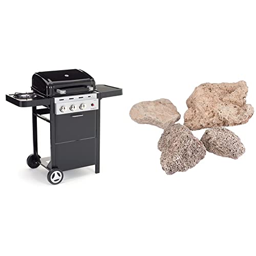 sochef Barbecue Piùgusto, Nero & Campingaz Roccia Lavica, 3kg