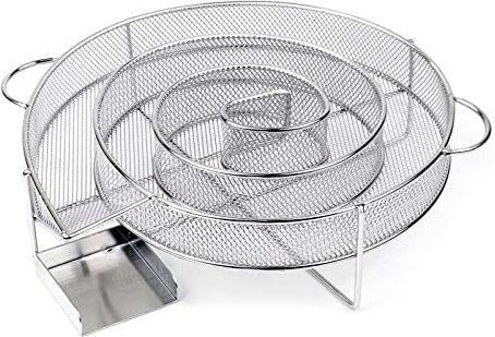 Wiltec Affumicatore a freddo BBQ Ø16cm spirale in acciaio inox Generatore di fumo per affumicatura