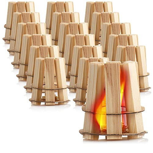 com-four ® 18x Fireplace Accendino e Grill Accendino in Legno Accendino Ecologico e inodore per camini Veloce, Leggero ed Efficace