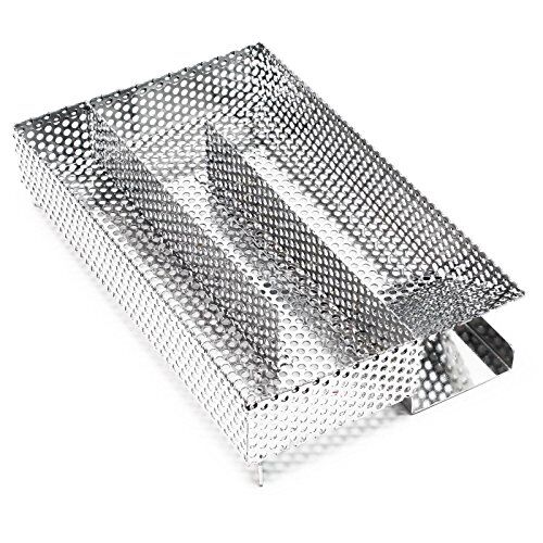 Wiltec Affumicatore a freddo in acciaio inox V2A 20 x 12,5 cm Generatore di fumo freddo Smoker