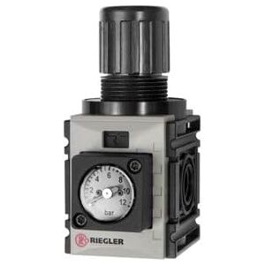 RIEGLER 142405-FUM 7204-KM Regolatore di pressione, DV "FUTURA-mini", Kompaktmano, G 1/4, 0,1-4 bar, 1 pezzo RIEGLER 142405-FUM 7204-KM Regolatore di pressione, DV "FUTURA-mini", Kompaktmano, G 1/4, 0,1-4 bar, 1 pezzo