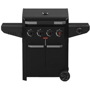 barbecook Barbecue a gas Luca 412 con armadietto e fornello laterale nero 145.4x60.3x112.3cm barbecook Barbecue a gas Luca 412 con armadietto e fornello laterale nero 145.4x60.3x112.3cm