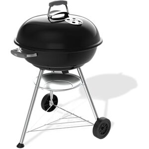 Weber Compact Kettle Barbecue a Carbone (2026) / griglia 57 cm, treppiede con Ruote, Design Resistente al Calore e alla ruggine, griglia cromata, Nero Weber Compact Kettle Barbecue a Carbone (2026) / griglia 57 cm, treppiede con Ruote, Design Resistente al Calore e alla ruggine, griglia cromata, Nero