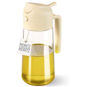 Moritz & Moritz Spruzzatore olio 470 ml crema – 2 in 1 spruzzatore e beccuccio, nebulizzatore fine per olio e aceto, flacone spray ricaricabile per padella, airfryer, barbecue e insalate Moritz & Moritz Spruzzatore olio 470 ml crema – 2 in 1 spruzzatore e beccuccio, nebulizzatore fine per olio e aceto, flacone spray ricaricabile per padella, airfryer, barbecue e insalate