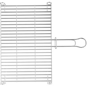Amig Griglia per Barbecue 65 x 40 cm Realizzata in Acciaio Resistente alla Corrosione Cottura Uniforme Ideale per Arrostire Carne e Verdure MOD. Amig Griglia per Barbecue 65 x 40 cm Realizzata in Acciaio Resistente alla Corrosione Cottura Uniforme Ideale per Arrostire Carne e Verdure MOD.