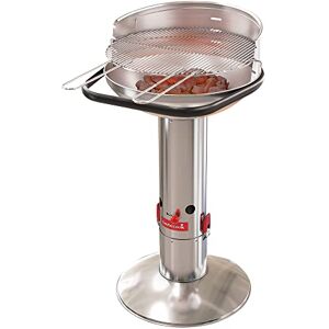 barbecook Loewy 50 Barbecue a Carbone con Protezione Antivento, Barbecue Rotondo con QuickStart e QuickStop, Regolabile in 3 Posizioni, Acciaio Inossidabile, griglia di Ø 47,5 cm barbecook Loewy 50 Barbecue a Carbone con Protezione Antivento, Barbecue Rotondo con QuickStart e QuickStop, Regolabile in 3 Posizioni, Acciaio Inossidabile, griglia di Ø 47,5 cm