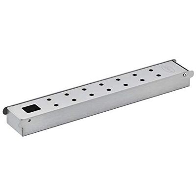 RÖSLE box per affumicatura VIDERO, per un aroma di affumicatura della carne, per affumicatura su barbecue a gas, acciaio inox 18/10 RÖSLE box per affumicatura VIDERO, per un aroma di affumicatura della carne, per affumicatura su barbecue a gas, acciaio inox 18/10