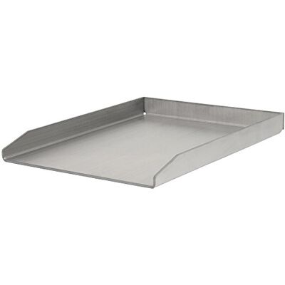 BBQ-TORO Piastra per grill in acciaio inox, Plancha, rettangolare, 30 x 40 cm, universale e massiccia, piastra di cottura per grill a carbone e a gas e altro ancora BBQ-TORO Piastra per grill in acciaio inox, Plancha, rettangolare, 30 x 40 cm, universale e massiccia, piastra di cottura per grill a carbone e a gas e altro ancora
