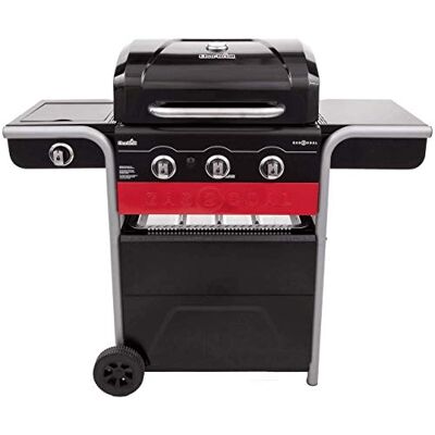 Charbroil Char-Broil Gas2Coal Hybrid Grill Griglia per barbecue a gas e carbone a 3 fuochi, finitura nera Charbroil Char-Broil Gas2Coal Hybrid Grill Griglia per barbecue a gas e carbone a 3 fuochi, finitura nera