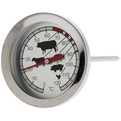 Termometro per carne Well Home Acciaio inox Ø5,4x12cm - Termometro carne Termometro per carne Well Home Acciaio inox Ø5,4x12cm - Termometro carne