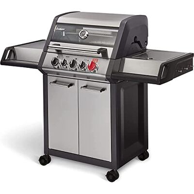 Enders Monroe Pro 3 Sik Turbo, Barbecue a gas a 3 bruciatori + BACKBURNER + Zona Turbo + Fornello Laterale a Gas, Griglia in Ghisa, BBQ Grill da esterno, Facile Pulizia, 30mbar # Enders Monroe Pro 3 Sik Turbo, Barbecue a gas a 3 bruciatori + BACKBURNER + Zona Turbo + Fornello Laterale a Gas, Griglia in Ghisa, BBQ Grill da esterno, Facile Pulizia, 30mbar #