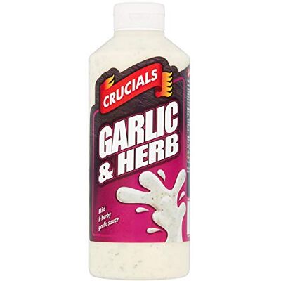 Crucials Salsa Squeezy Aglio ed Erbe 500ml, Salsa all'aglio delicata e alle erbe, Confezione da 1 barbecue a gas elettrico griglia a legna in muratura lotus grill bbq Crucials Salsa Squeezy Aglio ed Erbe 500ml, Salsa all'aglio delicata e alle erbe, Confezione da 1 barbecue a gas elettrico griglia a legna in muratura lotus grill bbq