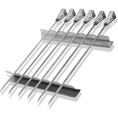 Enders Set di Spiedini in acciaio inossidabile Ideale per kebab e barbecue 6 Speidini in acciaio inox Facile e leggeri da usare # Enders Set di Spiedini in acciaio inossidabile Ideale per kebab e barbecue 6 Speidini in acciaio inox Facile e leggeri da usare #