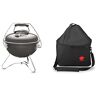 Weber Smokey Joe Premium Barbecue a Carbone, Maniglia per il trasporto, & Oslash; 37 cm, Smoke Grey (1126704) & 7121 Borsa da trasporto per Smokey Joe barbecue, Nero