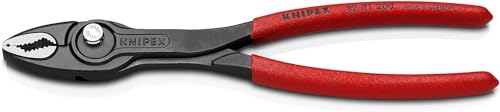 KNIPEX Twingrip Pinza a Presa Frontale Bonderizzata Nera, Rivestiti in Resina Sintetica Antiscivolo 200 Mm