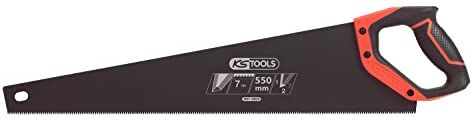 KS TOOLS Sega egoine per grossi lavori 550 mm, 3 angoli di copio 7tpi, impugnatura bimateriale, colore: Bianco