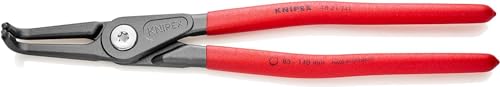 KNIPEX Pinza di Precisione per Anelli di Sicurezza per Anelli di Sicurezza Interni a Fori Bonderizzata Grigia, Rivestiti in Resina Sintetica Antiscivolo 305 Mm