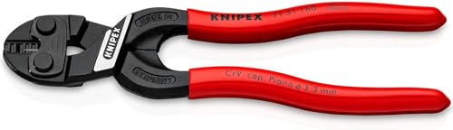 KNIPEX Cobolt S Tronchesi a Doppia Leva con Incavo Nella Lama Bonderizzata Nera, Rivestiti in Resina Sintetica 160 Mm (Confezione Self-Service/Blister)