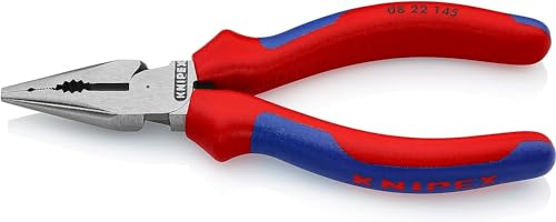 KNIPEX Pinza Universale con Testa a Punta Bonderizzata Nera, Rivestiti in Materiale Bicomponente 145 Mm