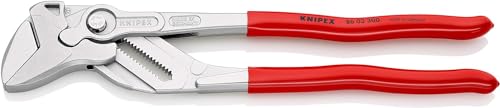 KNIPEX Pinza Chiave Pinza e Chiave in Un Unico Utensile Cromata, Rivestiti in Resina Sintetica 300 Mm 86 03 300