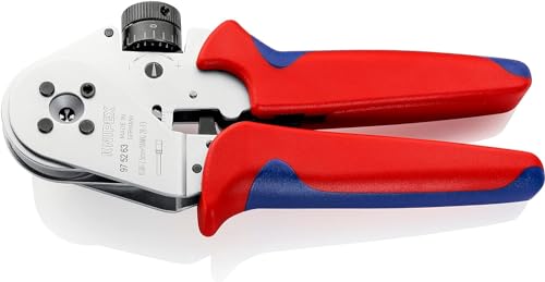 KNIPEX Pinza a Quattro Punzoni per Contatti Torniti Cromata, Rivestiti in Materiale Bicomponente 180 Mm