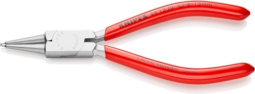 KNIPEX Pinza per Anelli di Sicurezza per Anelli di Sicurezza Interni a Fori Cromata, Rivestiti in Resina Sintetica 140 Mm