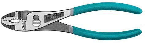 TOTAL Tools Pinza Regolabile Antiscivolo   200 mm   Per Tenere Pezzi   Manico Ergonomico Antiscivolo   Realizzata in Cromo Vanadio   Manico in Plastica