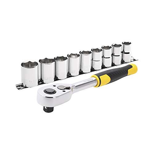 Stanley set cricchetto 1/2" con chiavi a bussola 10 pz