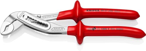 KNIPEX Alligator Pinza Regolabile per Tubi e Dadi Cromata, Isolati ad Immersione, Collaudati Vde 250 Mm