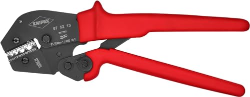 KNIPEX Pinza per Capicorda Anche per Impiego con Due Mani Brunita, Rivestiti in Resina Sintetica Antiscivolo 250 Mm