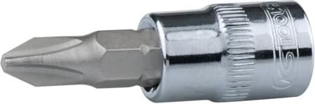 KS TOOLS 918.1436 1/4" Bussola p.viti a croce CHROME PH3