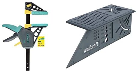 wolfcraft Ehz Pro Morsetto Per Uso Con Una Sola Mano I 3030000 I Il Morsetto Per Uso Con Una Sola Mano Professionale & Squadra 3D I 5208000 I Per La Lavorazione Di Pezzi Tridimensionali