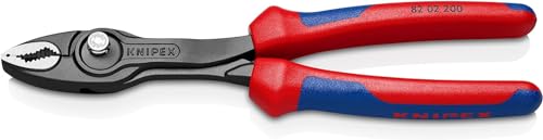 KNIPEX Twingrip Pinza a Presa Frontale Bonderizzata Nera, Rivestiti in Materiale Bicomponente 200 Mm