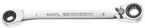 FACOM ' 65.8 X 10spl Chiave Poligonale a Cricchetto inclinata 15 ° Spline, Argento, 1/4 X 5/16