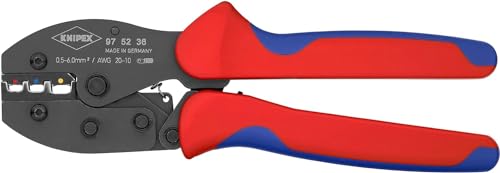 KNIPEX Preciforce Pinza per Capicorda Brunita, Rivestiti in Materiale Bicomponente 220 Mm