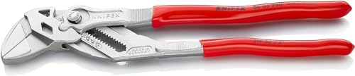 KNIPEX Pinza Chiave Pinza e Chiave in Un Unico Utensile Cromata, Rivestiti in Resina Sintetica 250 Mm (Confezione Self-Service/Blister)