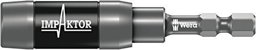 Wera , 897/4 IMP R Porta-inserti per avvitatori ad impatto con magnete ad anello e anello di ritegno, 1/4 pollice x 75 mm