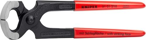 KNIPEX Pinza a Martello Bonderizzata Nera, Rivestiti in Resina Sintetica 210 Mm